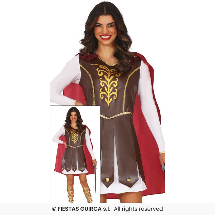 Warrior Lady Womans Roman Solider Fancy Dress Medieval Costume UK 8-18 –  Kingdom Fancy Dress