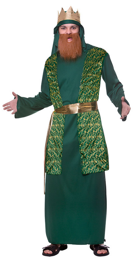 Wise Man Mens Costume Adults Christmas King Nativity Fancy Dress Wiseman Xmas