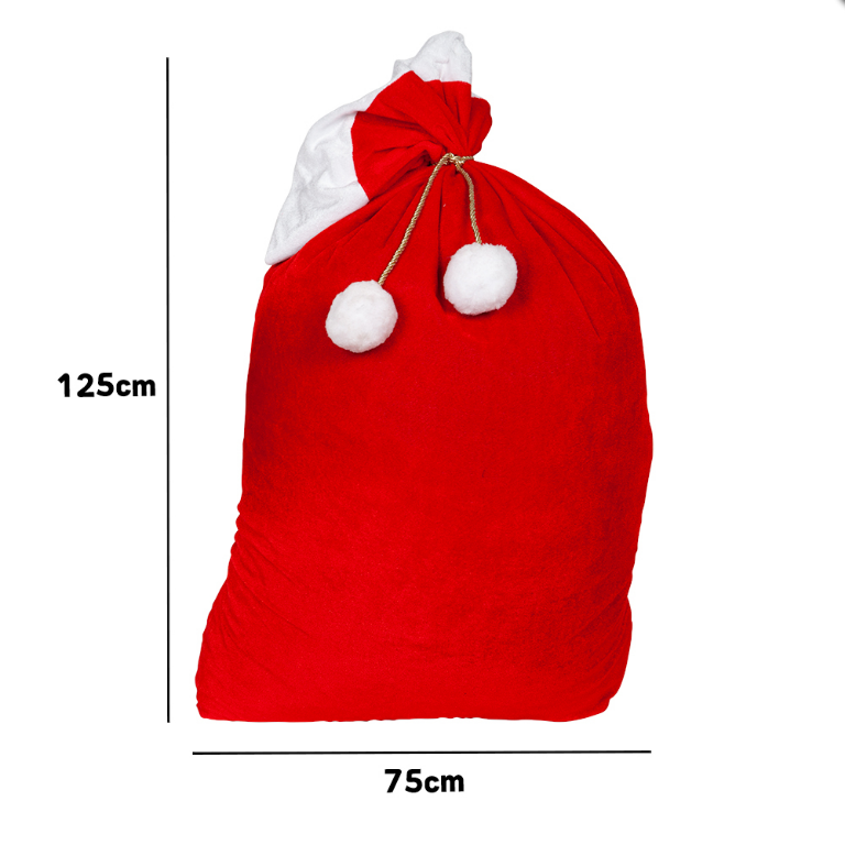 X-Large Santa Sack Deluxe Velvet Christmas Present Sack Father Xmas Parcel Bag