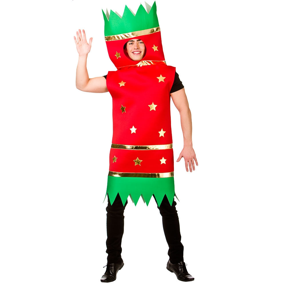 Christmas Cracker Costume Adult Novelty Comedy Fancy Dress Outfit