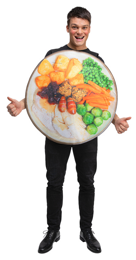 Traditional Christmas Dinner Costume Novelty Xmas Day Fancy Dress Outfit Mens Ladies