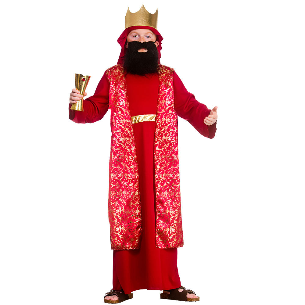 Wise Man Boys Costume Childs Christmas King Nativity Fancy Dress Kids Wiseman