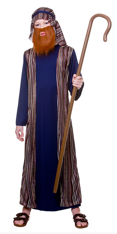 Nativity Shepherd Costume Childrens Xmas Christmas Nativity Play Fancy Dress Kids