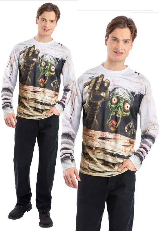 Zombie Mummy Instant Kit Mens Halloween Fancy Dress Costume