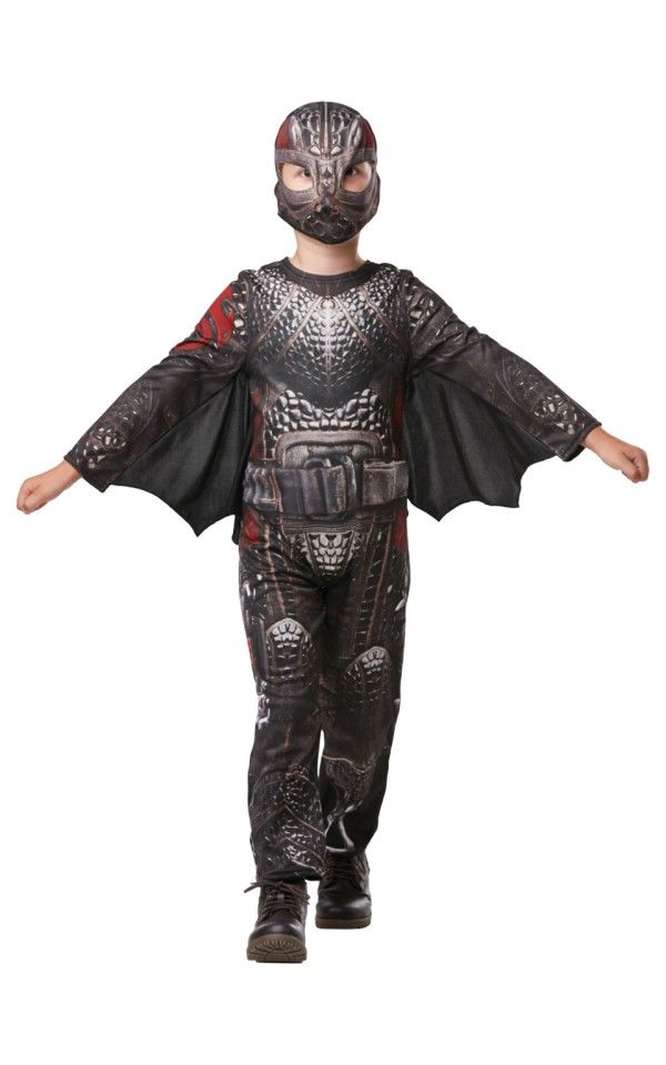 KIids Official Deluxe Battlesuit Hiccup How To Train Your Dragon Fancy Dress Costume