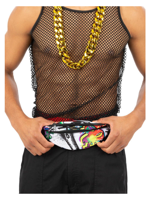 Bumbag Graffiti 1990s Fancy Dress Adults 90s Disco Rave Festival Rapper
