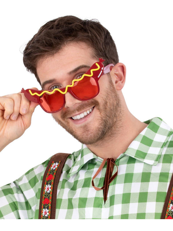 Sausage Specs Oktoberfest German Beer Festival Fancy Dress Outfit Sunglasses