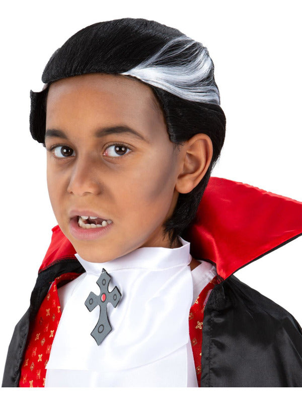 Vampire Wig Boys Girls Halloween Wig Fancy Dress Count Dracula Accessory