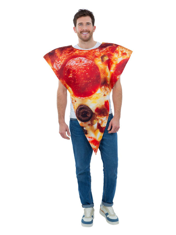 Pizza Slice Costume Adults Novelty Food Fancy Dress Outfit Mens Ladies