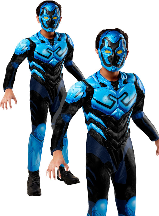 Blue Beetle Deluxe Child Costume Kids Book Day Fancy Dress Superhero