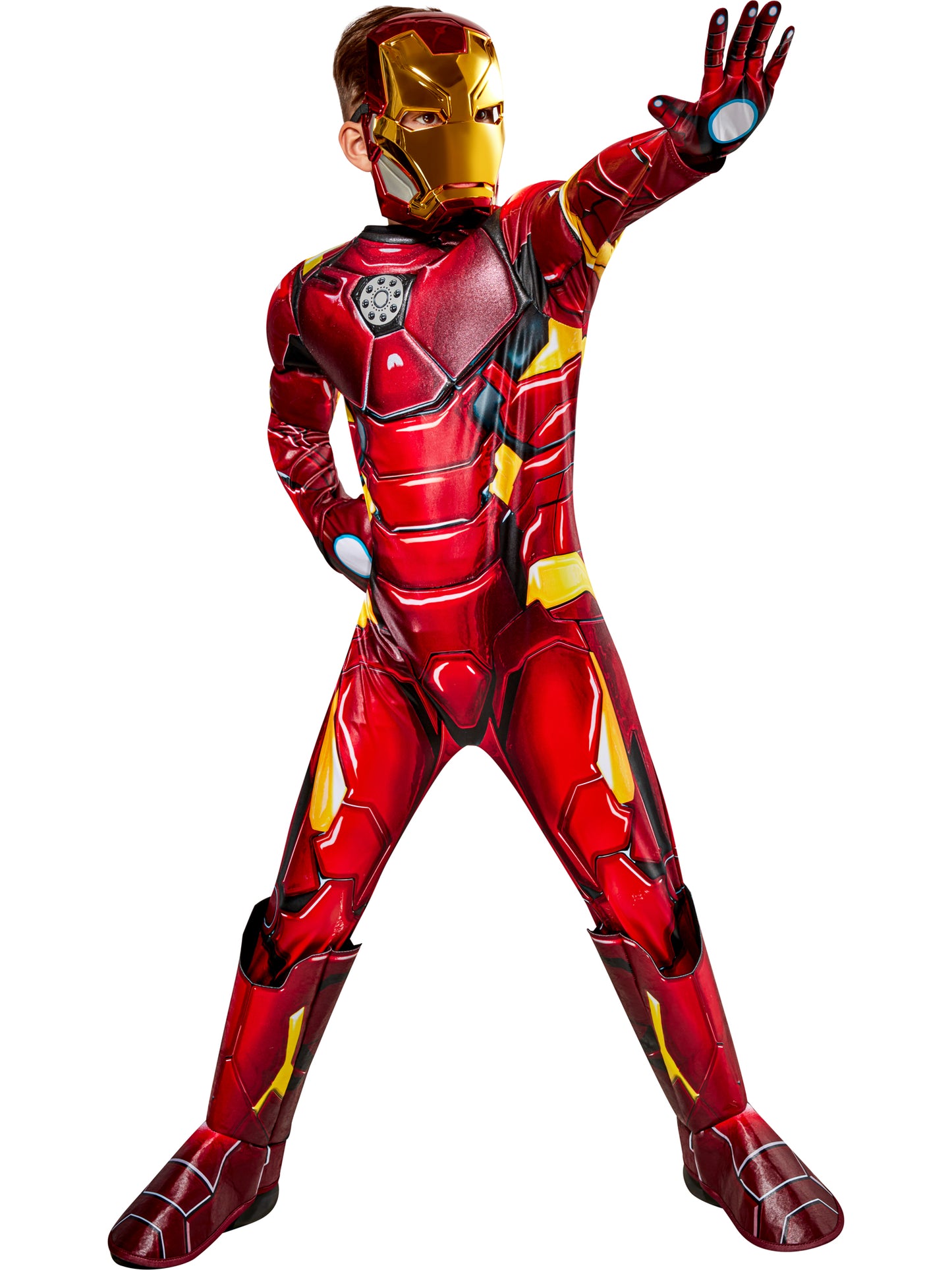 Premium Super Deluxe Professional Fancy Dress Iron Man Costume + Mask Kids