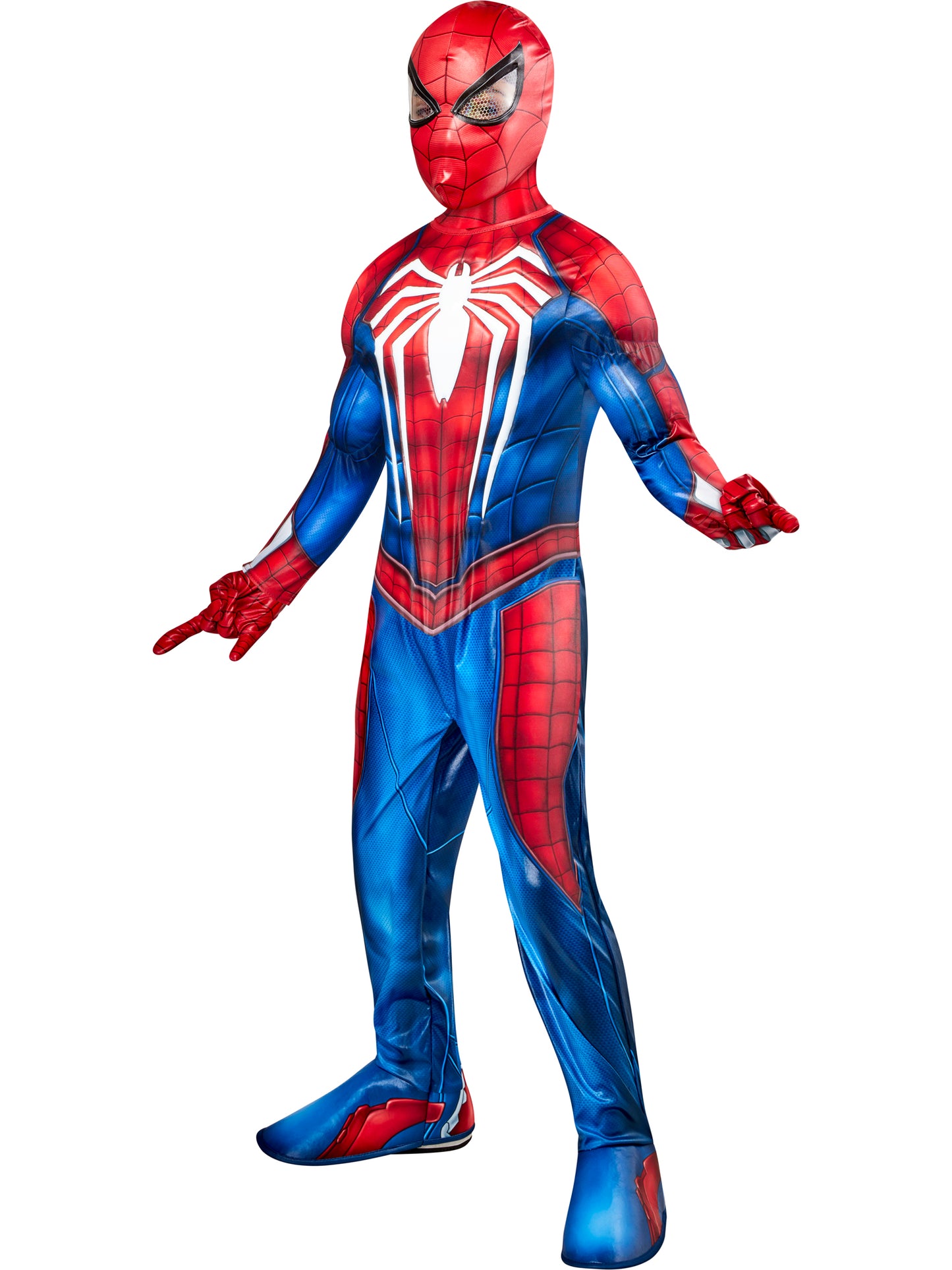 Super Deluxe Professional Use Boys Spiderman Costume Kids Fancy Dress Official