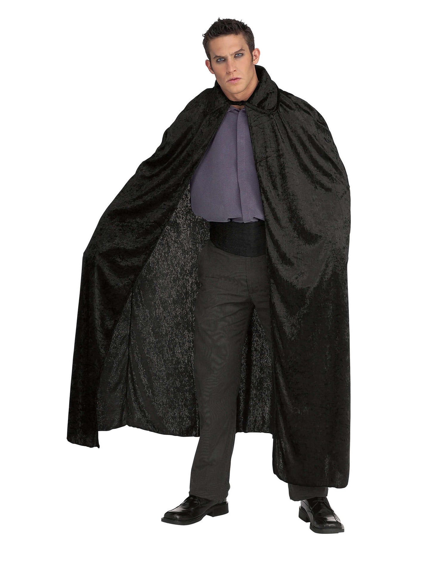 Long Crushed Velvet Cape