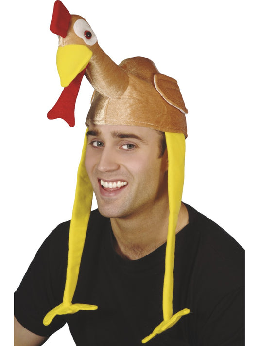 Xmas Turkey Hat Dinner Party Christmas Fun Chefs Cooking Hat One Size