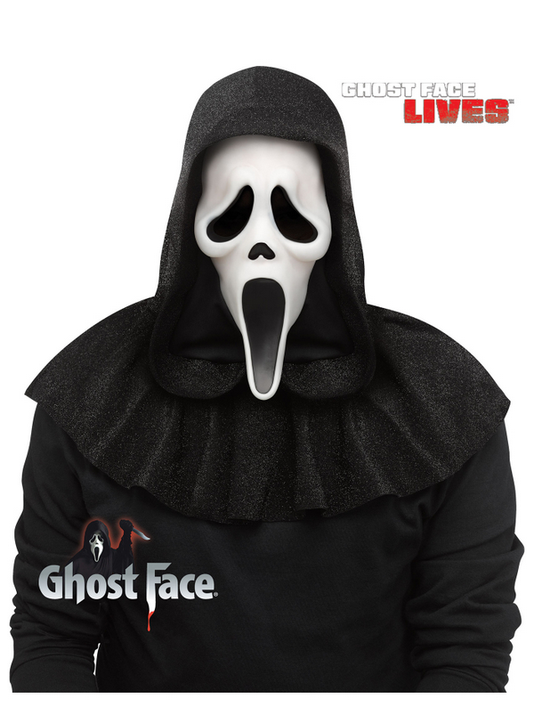Scream Mask Official Ghostface Fun World Licensed Fancy Dress Halloween Mask