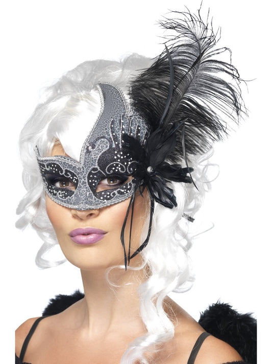 Masquerade Dark Angel Eyemask Halloween Fancy Dress Ladies Mask