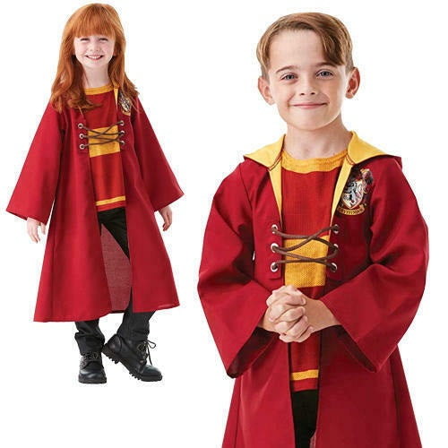 Gryffindor Quidditch Robe Kids Harry Potter Book Day Fancy Dress Costume