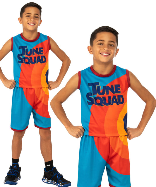 Space Jam Costume Tune Squad Basket Ball Uniform Boys Fancy Dress