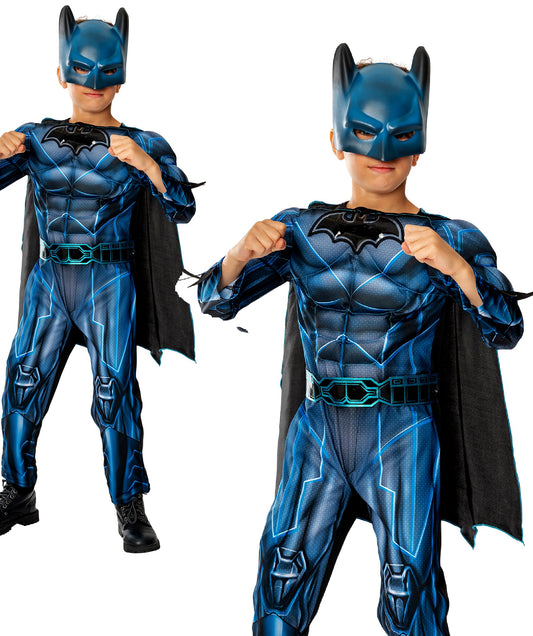 Bat-Tech Batman Deluxe Superhero Boys Fancy Dress Costume Marvel