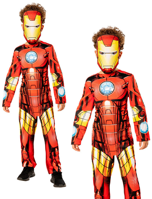 Iron Man Boys Marvel Superhero Book Day Fancy dress Kids Costume