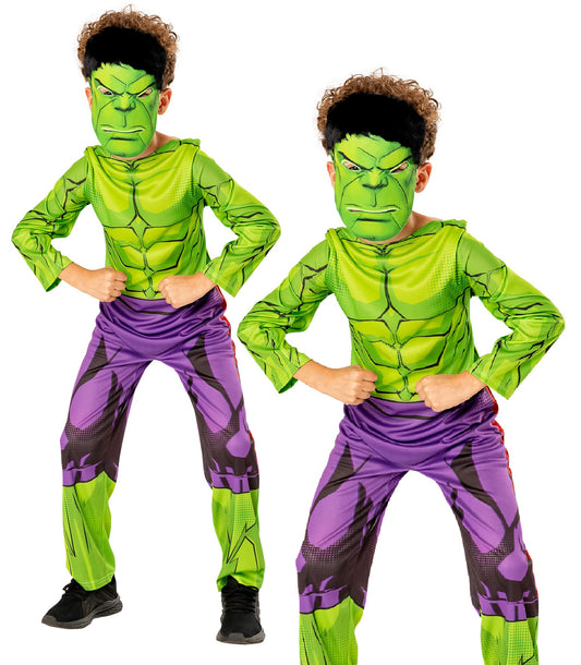 Hulk Marvel Superhero Kids Book Day Fancy Dress Costume Boys