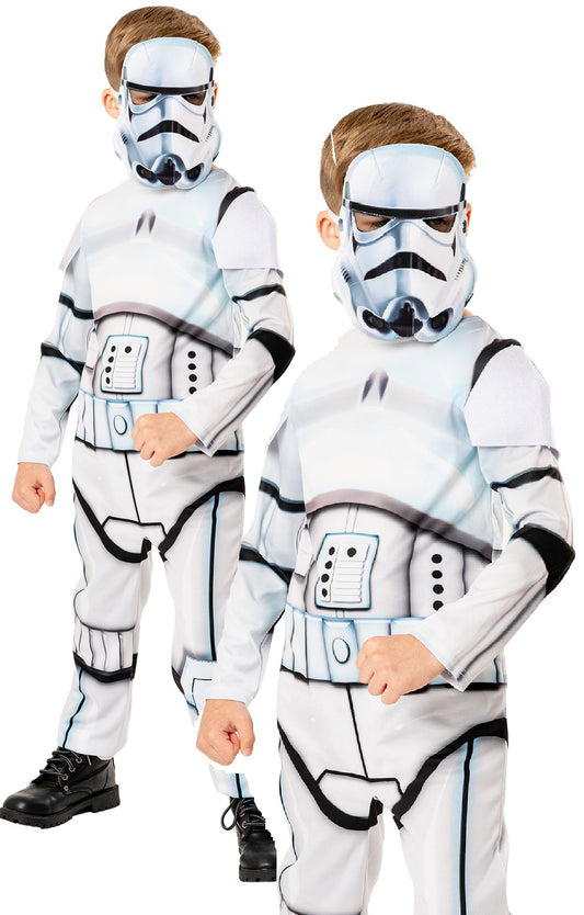 Green Collection Stormtrooper Star Wars Kids Fancy Dress Costume + Mask