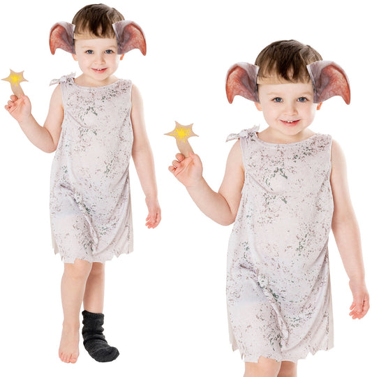 Dobby Childs Costume Book Day Kids Toddler Harry Potter Fancy Dress Kids