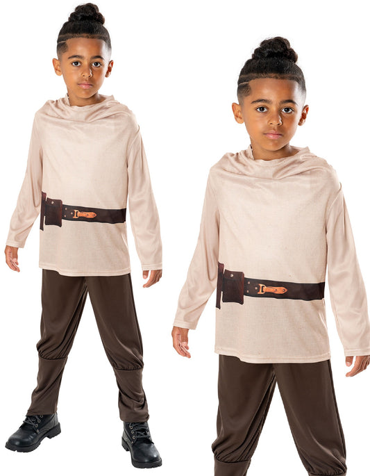 Obi Wan Kenobi Boys Costume Star Wars Kids Film Fancy Dress Licensed