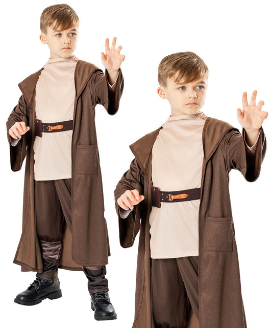 Obi Wan Deluxe Kids Costume Star Wars Jedi Kids Fancy Dress Book Day