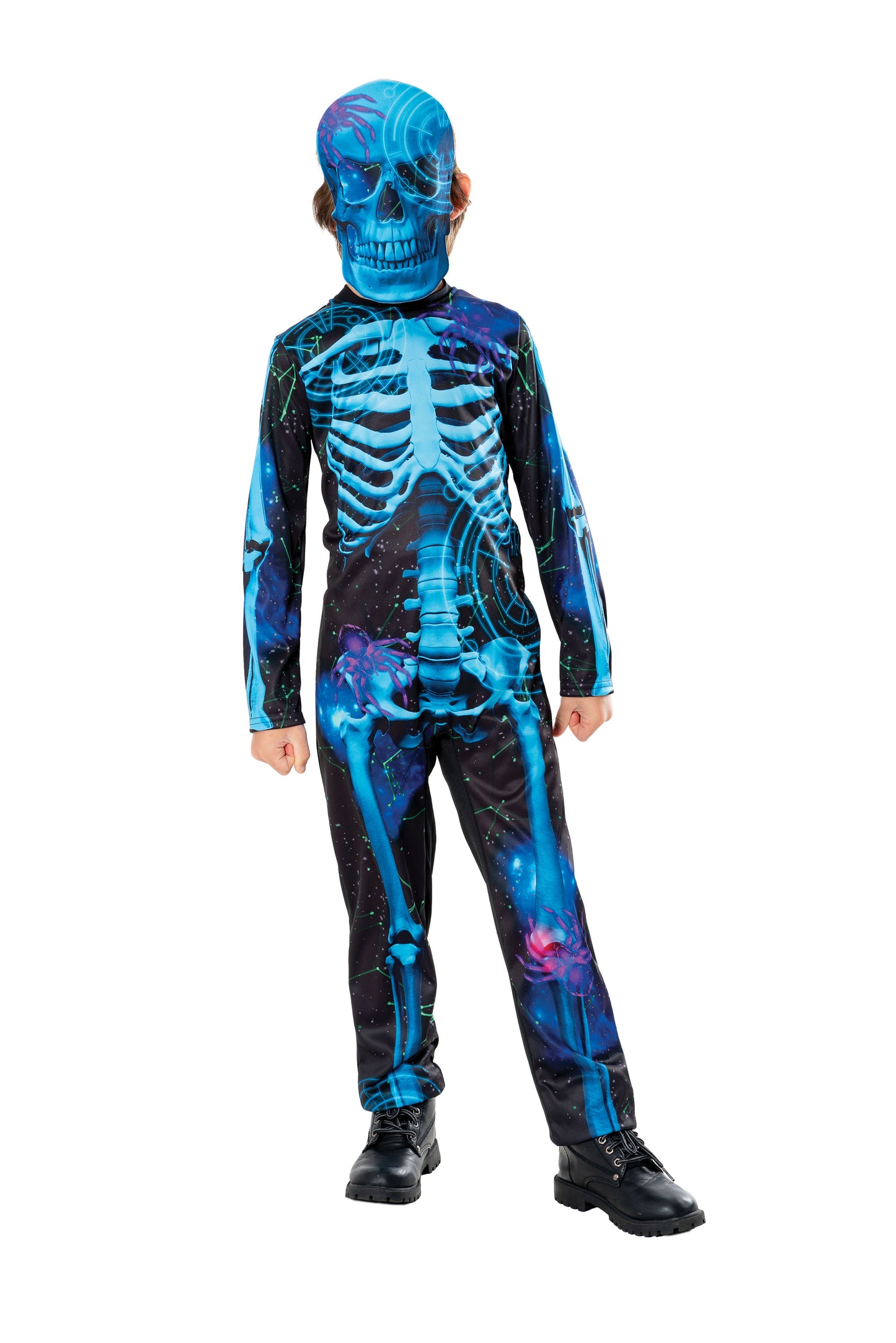 Neon Skeleton Boys Costume