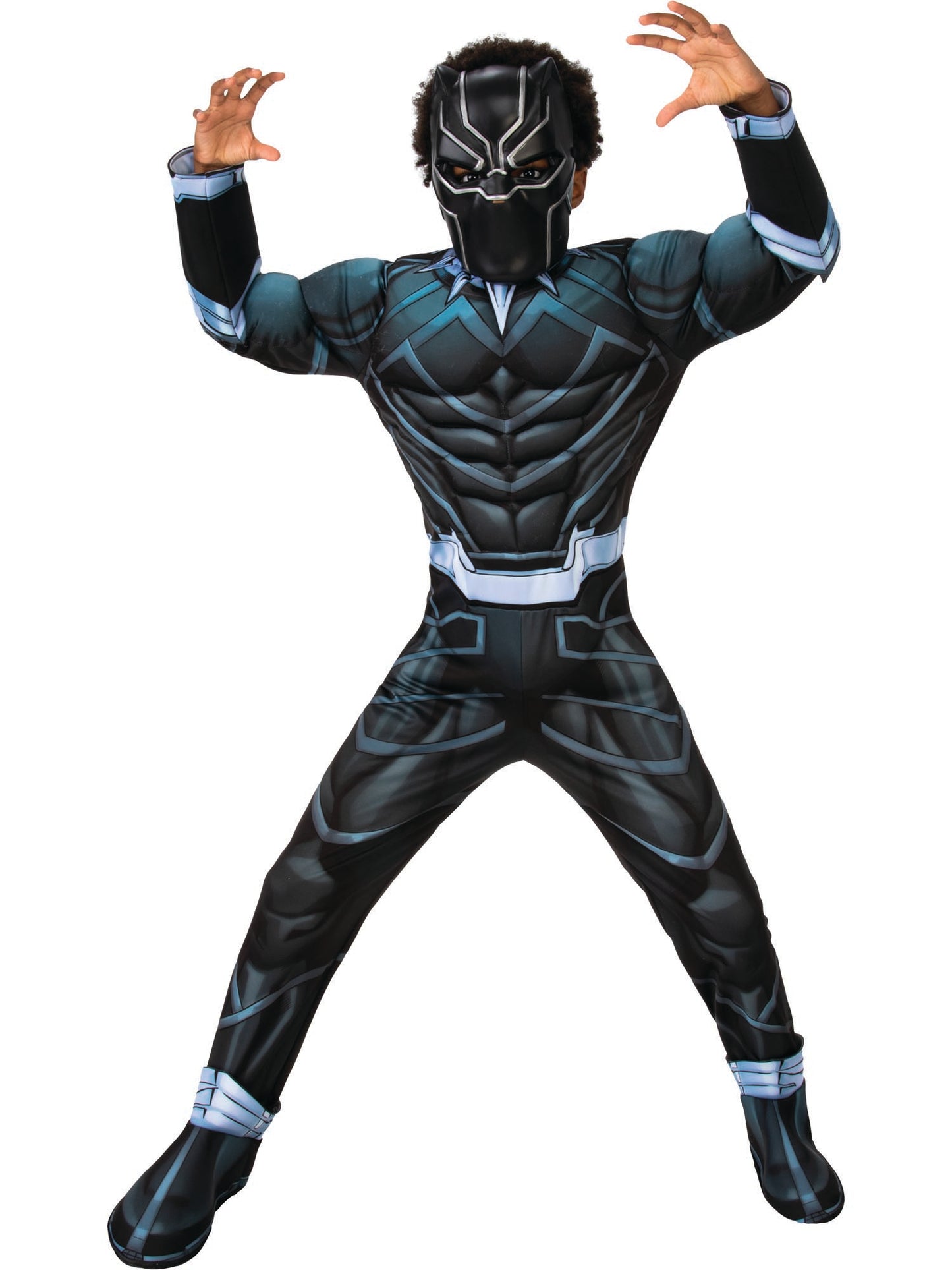 Black Panther Deluxe Child Costume Licensed Kids Fancy Dress Outfit + Mask