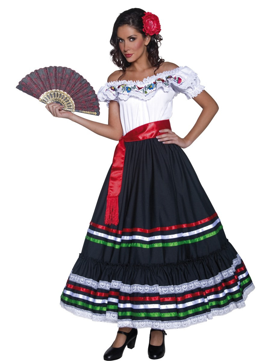 Senorita Costume Mexican Spanish Lady Wild West Ladies Fancy Dress UK Kingdom Fancy Dress Senorita Costume Mexican Spanish Lady Wild West Ladies Fancy Dress UK Kingdom Fancy Dress
