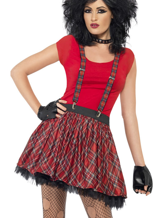 80s Punk Kit Red Tartan Tutu