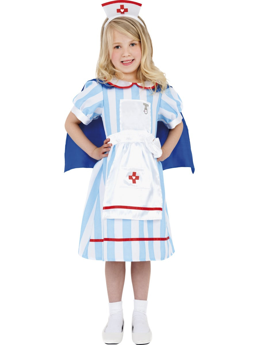 Girls Vintage Nurse Costume