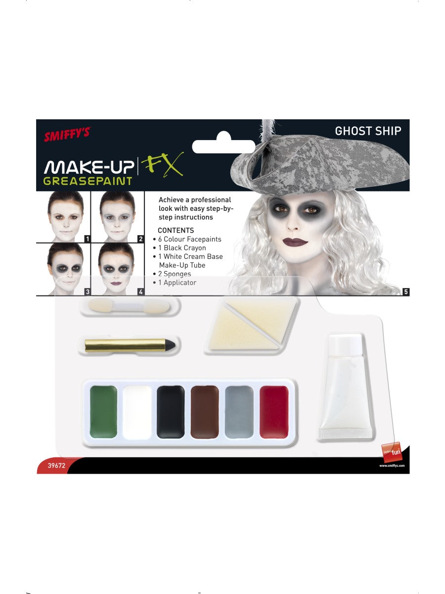 Smiffys Make-Up FX, Ghost Ship Kit, Grease