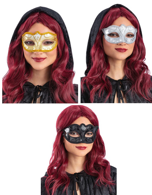 Venetian Masquerade Eyemask Masked Ball Ladies Fancy Dress Accessory