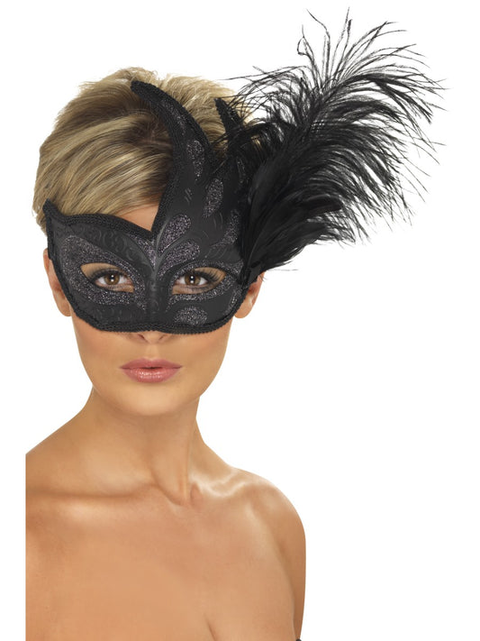 Ornate Coloumbia Feather Eyemask