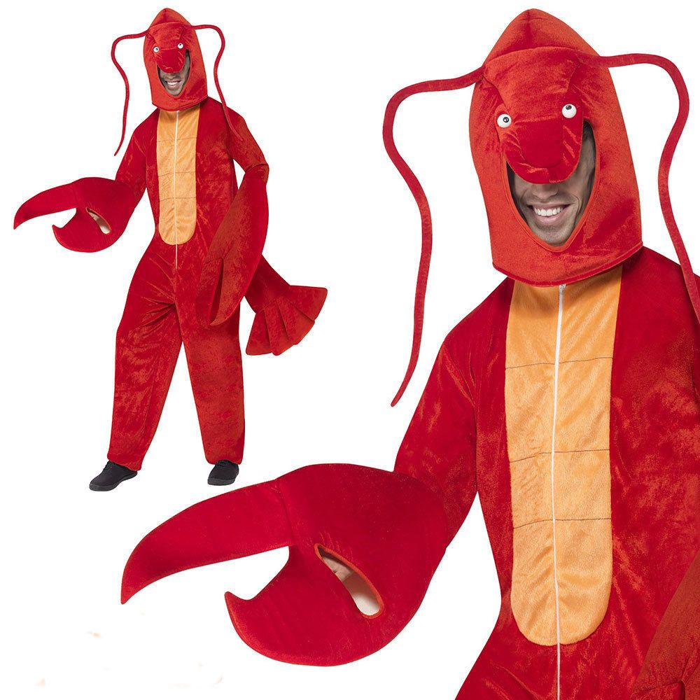 Adult Red Lobster Crab Costume