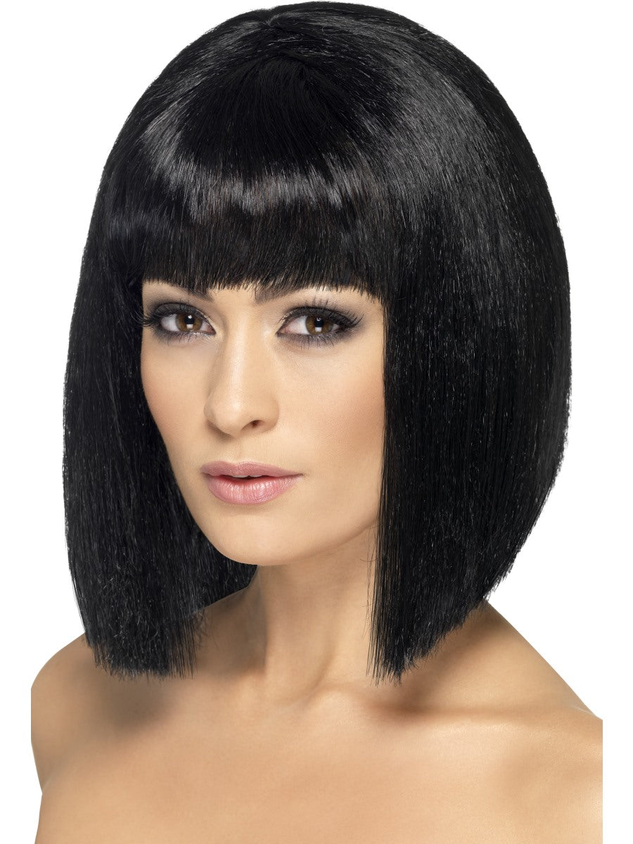 Black Bob Wig Coquette Jesse J Ladies Fancy Dress Costume Accessory