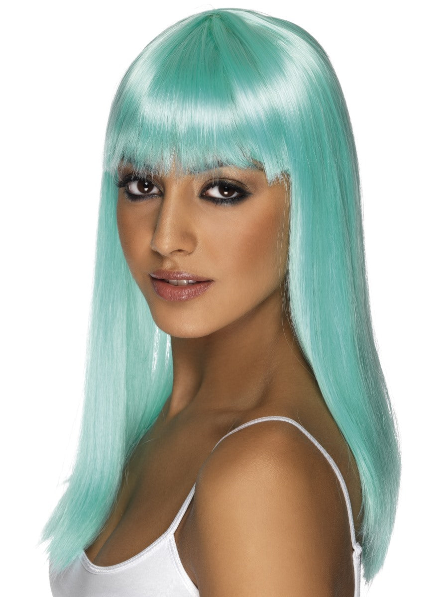 Glamourama Long Aqua Blue Wig