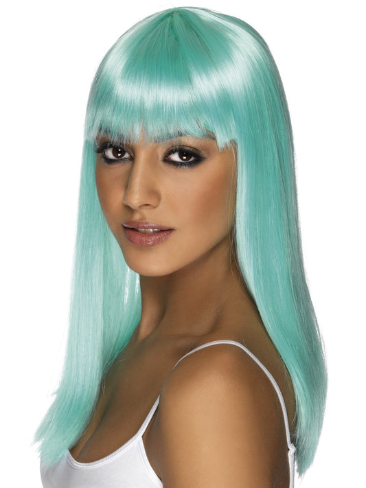 Glamourama Long Aqua Blue Wig