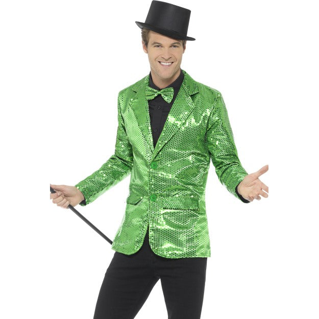 Mens Sequin Jacket Fancy Dress