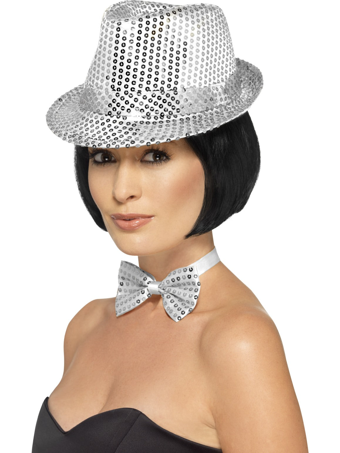 Sequin Trilby Hat Ladies Showgirl 1920s Butlins Style Fancy Dress Hat