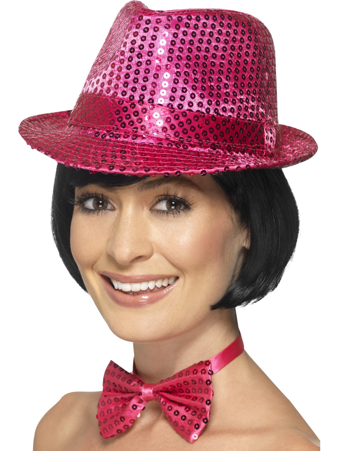 Sequin Trilby Hat Ladies Showgirl 1920s Butlins Style Fancy Dress Hat