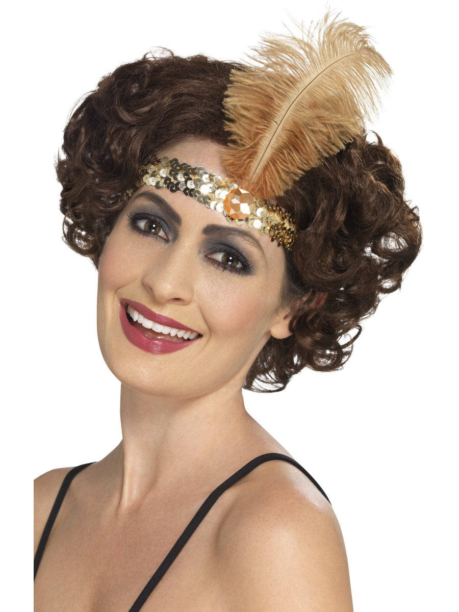 1920s Flapper Headband Ladies Fancy Dress Accessory 20s Gatsby
