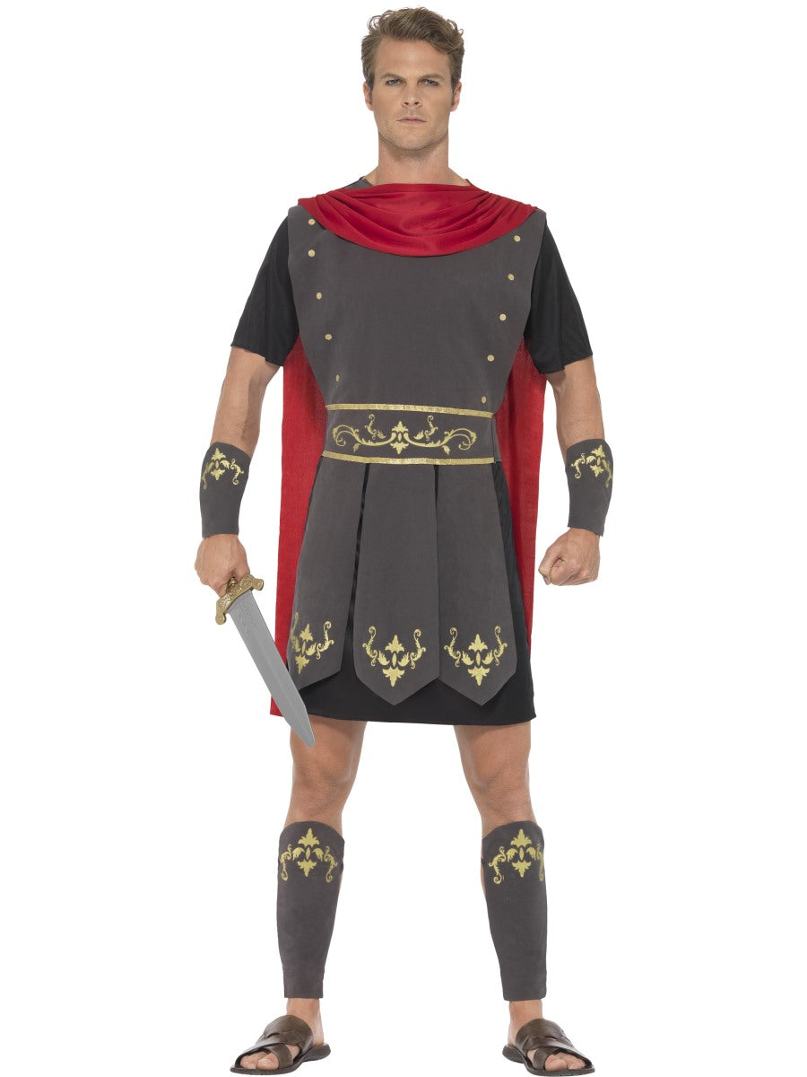 Adults Roman Warrior Costume Mens Centurion Gladiator Fancy Dress Outfit New