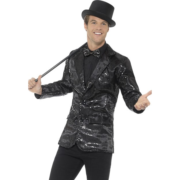 Mens Sequin Jacket Fancy Dress