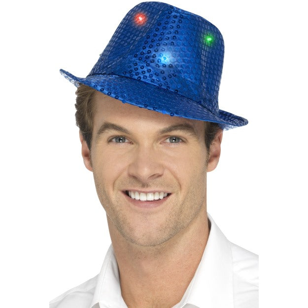 Light Up Sequin Fedora