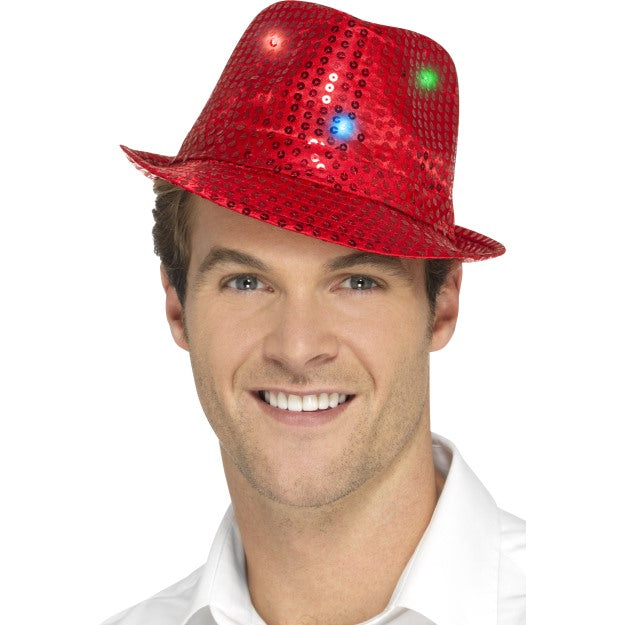 Light Up Sequin Fedora