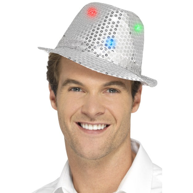 Light Up Sequin Fedora